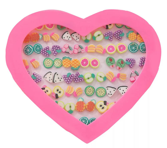 36 Girly Earrings W/ Case