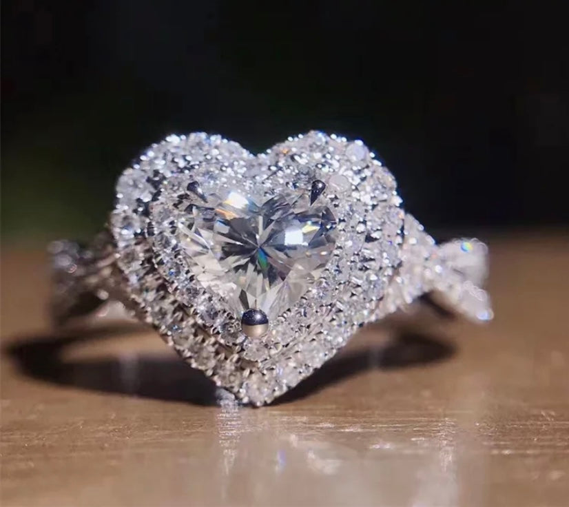 Heart Shaped Diamond RIng