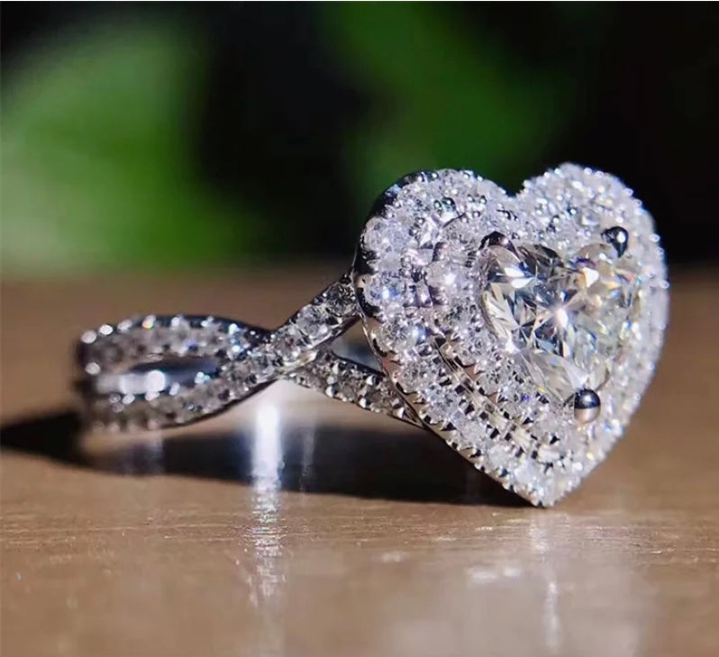 Heart Shaped Diamond RIng