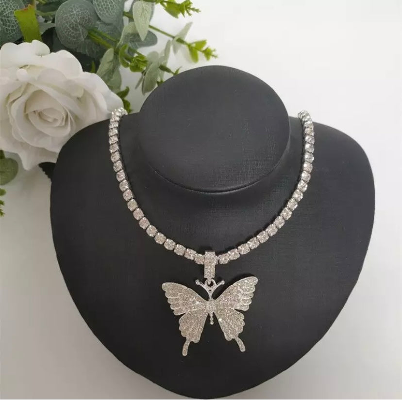 Butterfly Diamond Necklace