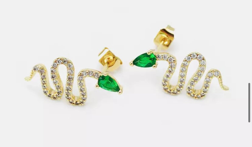 Snake Necklace & Earring Set