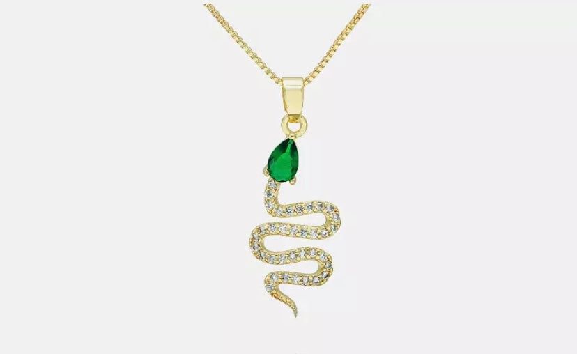 Snake Necklace & Earring Set